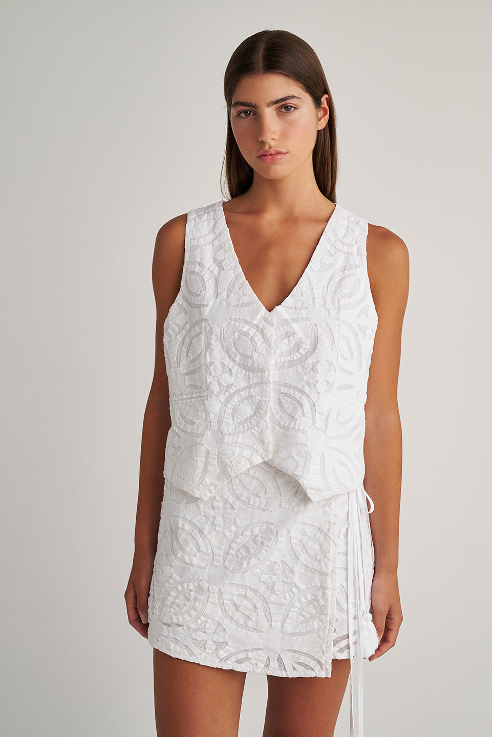 PEARL & CAVIAR OF GREECE - SAMPLE S/M - S24P5180 - 100% COTTON - VEST ONLY