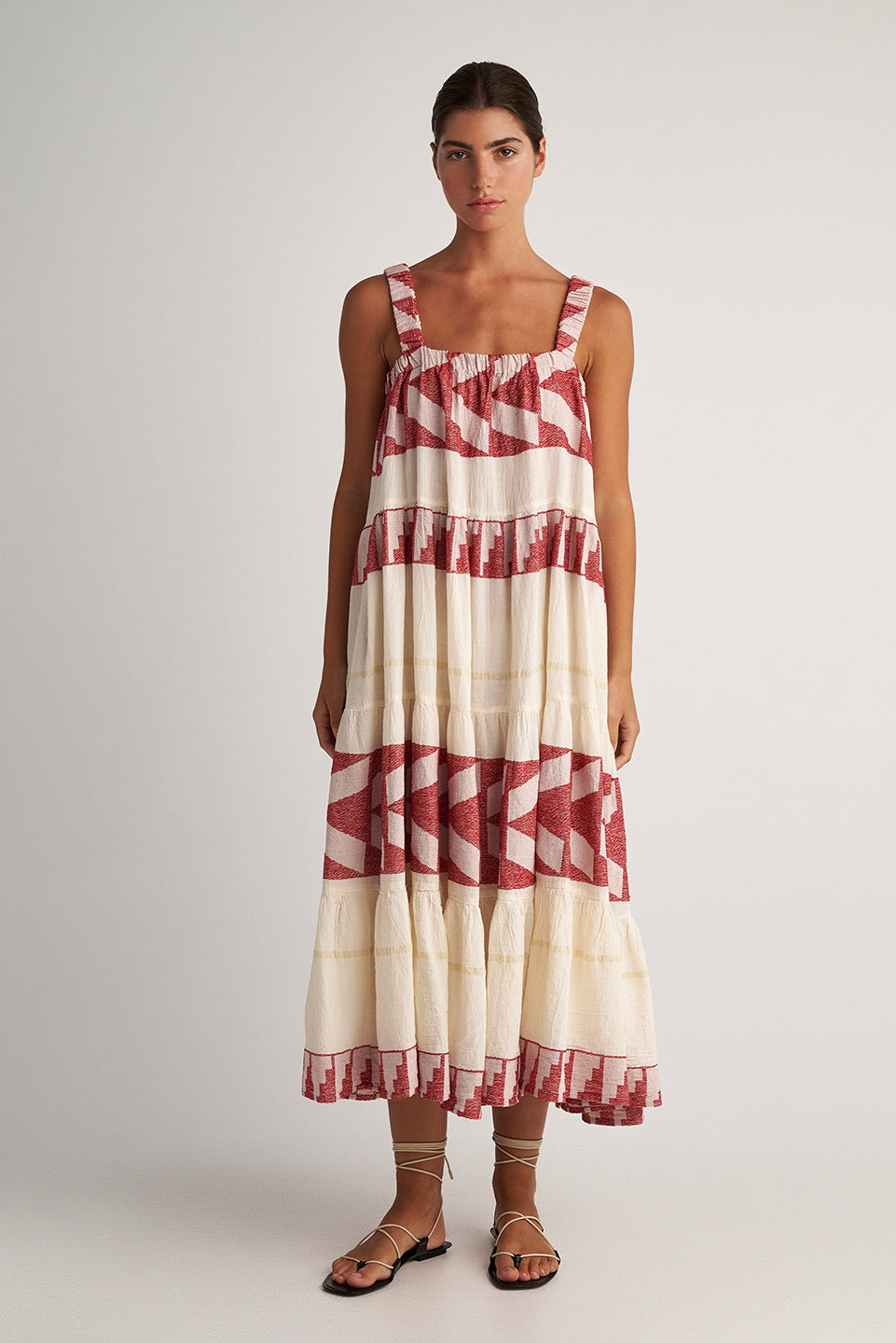 PEARL & CAVIAR OF GREECE - SAMPLE S/M -S24P5197- COTTON/LUREX