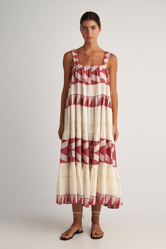 PEARL & CAVIAR OF GREECE - SAMPLE S/M -S24P5197- COTTON/LUREX