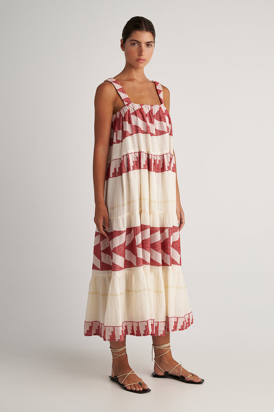 PEARL & CAVIAR OF GREECE - SAMPLE S/M -S24P5197- COTTON/LUREX