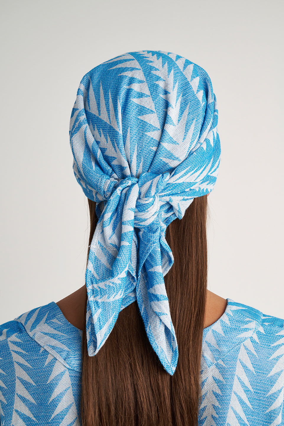 PEARL & CAVIAR OF GREECE - SAMPLE S/M - S24P5216 - SILK/COTTON/VISCOSE - HEAD SCARF