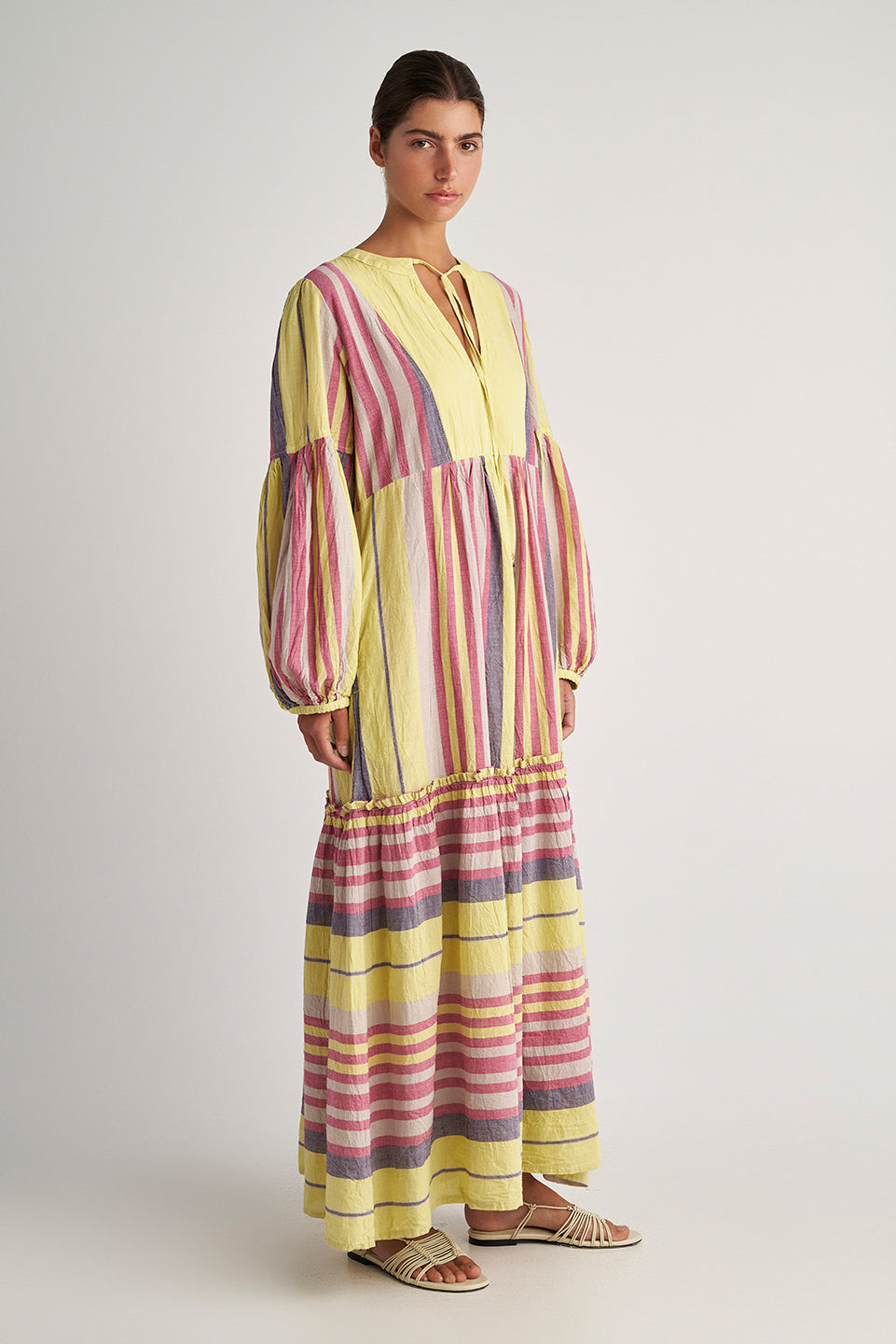 PEARL & CAVIAR OF GREECE - SAMPLE S/M -S24P5217 - 100% COTTON - LIME