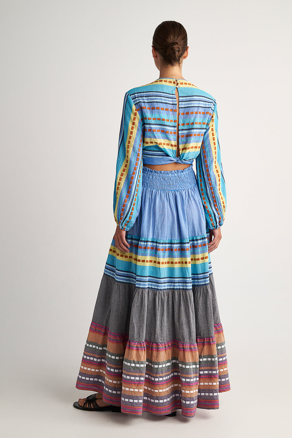 PEARL & CAVIAR OF GREECE - SAMPLE S/M -S24P5220 - 100% COTTON - SKIRT ONLY