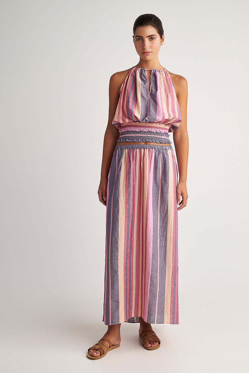 PEARL & CAVIAR OF GREECE - SAMPLE S/M -S24P5224 - 100% COTTON - SKIRT ONLY