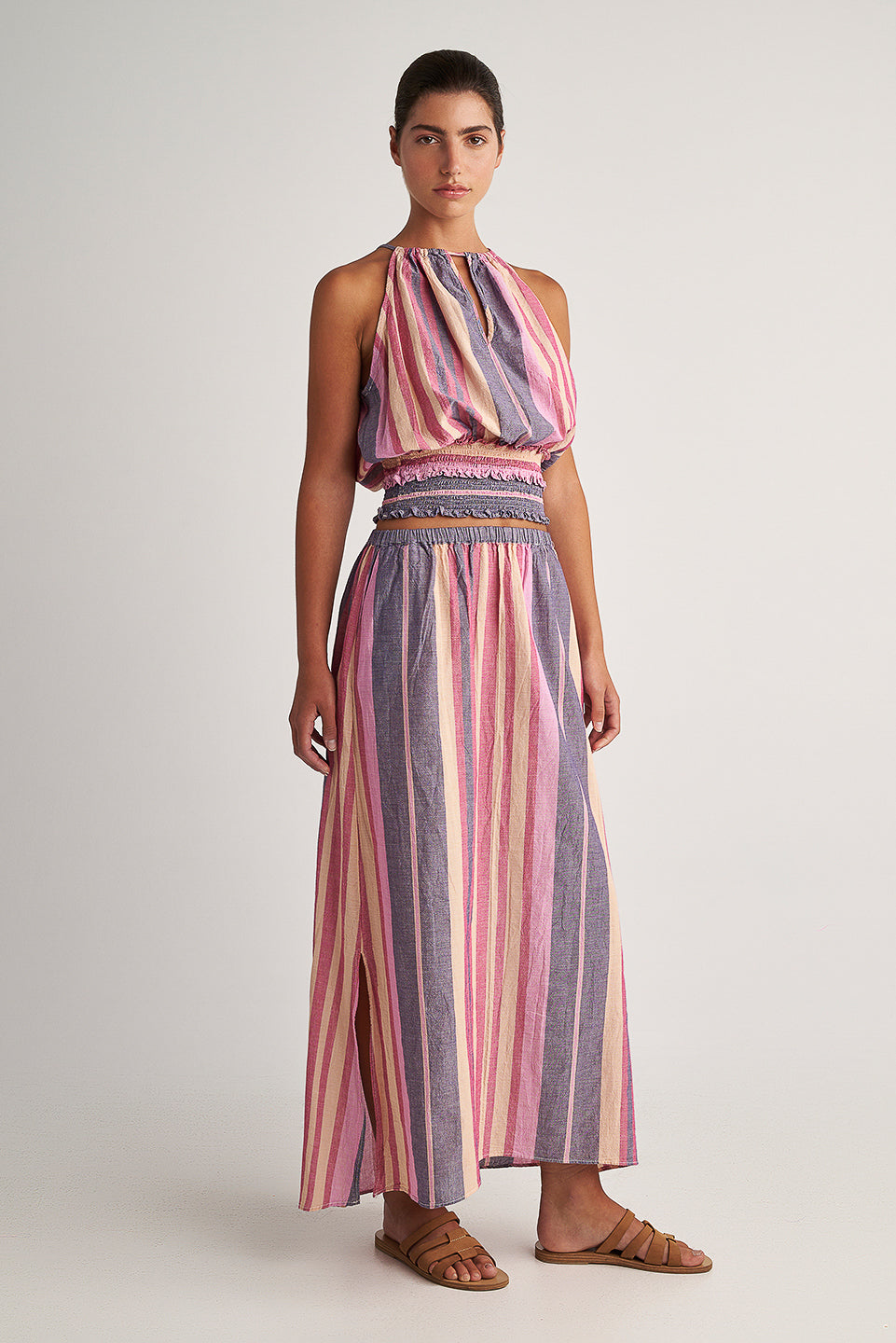 PEARL & CAVIAR OF GREECE - SAMPLE S/M -S24P5224 - 100% COTTON - SKIRT ONLY