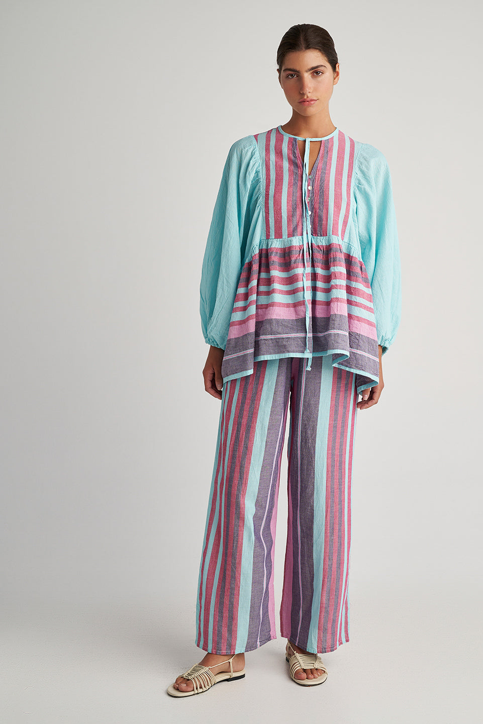 PEARL & CAVIAR OF GREECE - SAMPLE S/M -S24P5225 - 100% COTTON - PANT ONLY