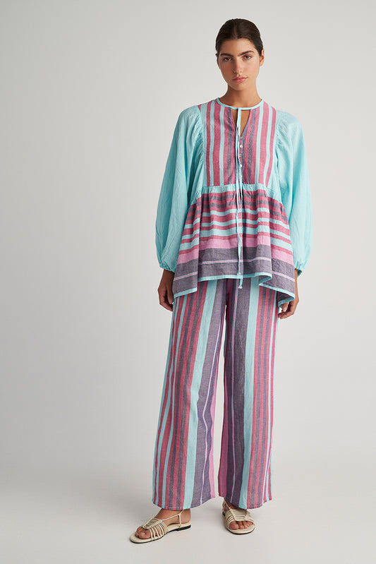 PEARL & CAVIAR OF GREECE - SAMPLE S/M -S24P5225 - 100% COTTON - PANT ONLY