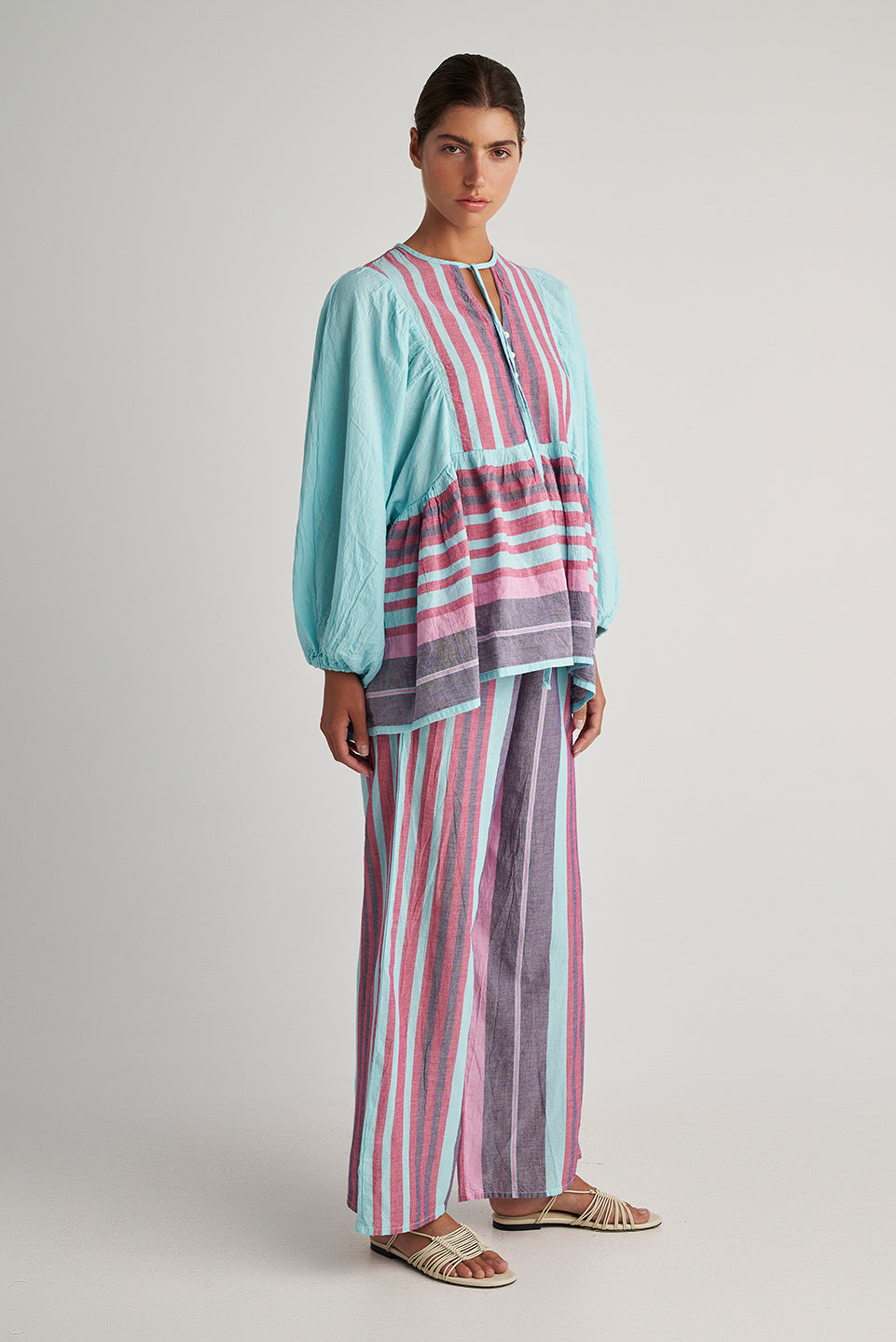 PEARL & CAVIAR OF GREECE - SAMPLE S/M -S24P5225 - 100% COTTON - PANT ONLY