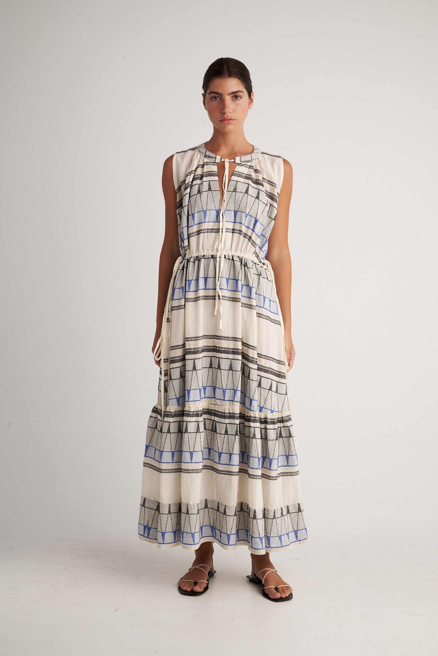 PEARL & CAVIAR OF GREECE - SAMPLE S/M -S24P5226 - COTTON/LUREX