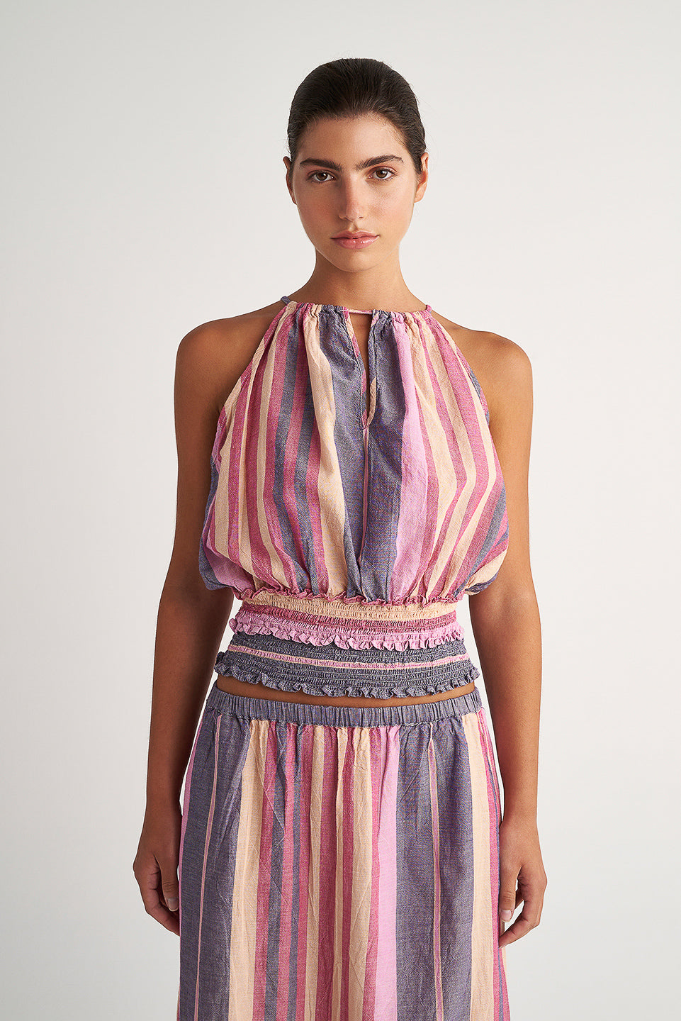 PEARL & CAVIAR OF GREECE - SAMPLE S/M -S24P5229 - 100% COTTON - TOP ONLY