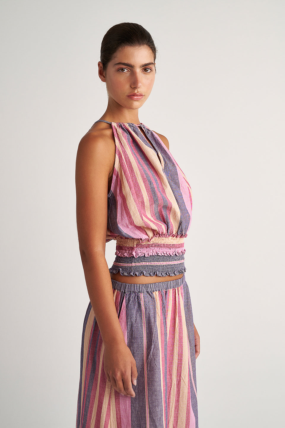 PEARL & CAVIAR OF GREECE - SAMPLE S/M -S24P5229 - 100% COTTON - TOP ONLY