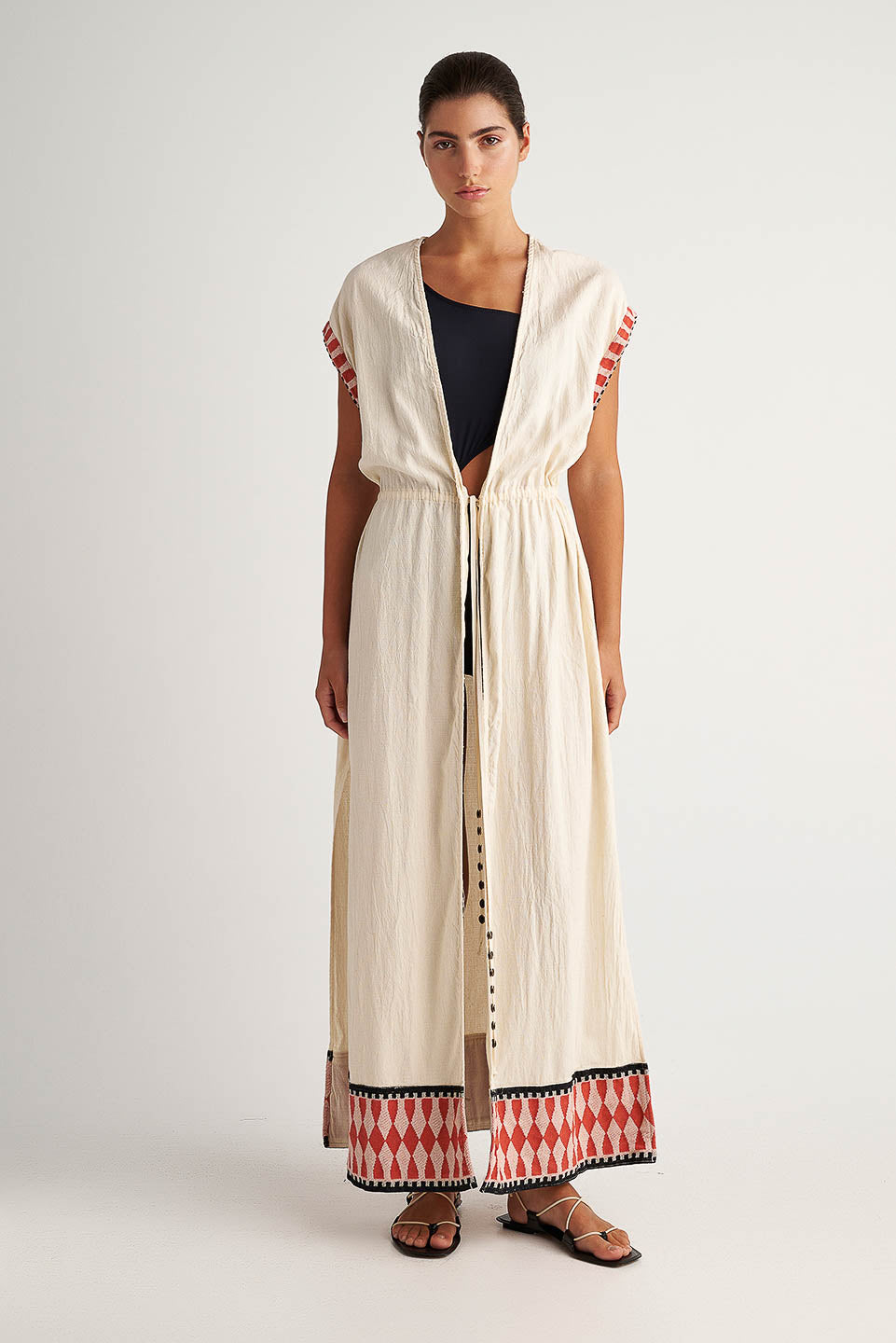 PEARL & CAVIAR OF GREECE - SAMPLE S/M - S24P5236 - 100% COTTON - KIMONO