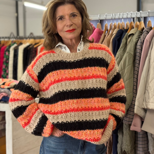 DAWN X DARE - SAVANNAH STRIPE HANDKNIT - MADE IN ITALY