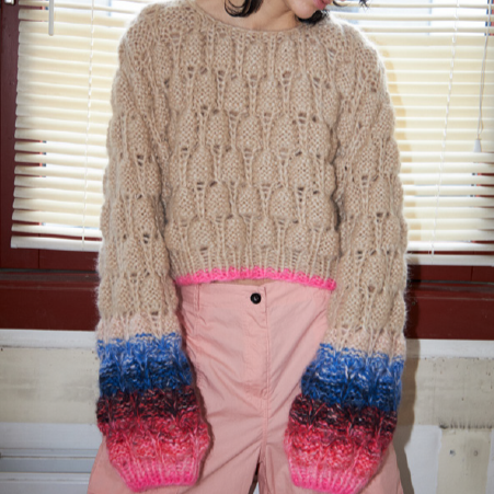 DAWN X DARE - ANGEL HANDKNIT (VERY PINK) - MADE IN ITALY