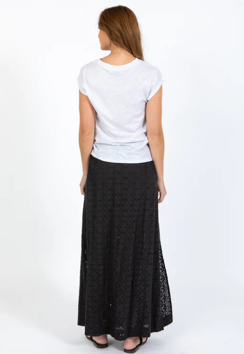 COSTER COPENHAGEN - CCH1186 METALIC TEE WHITE/SILVER SHIMMER