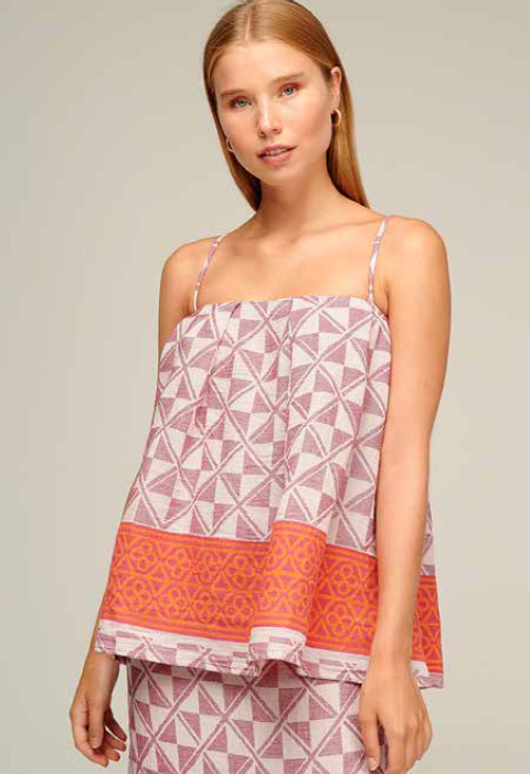 PEARL & CAVIAR SAMPLE S/M  - S22P1284 SILK BLEND TOP