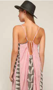 PEARL & CAVIAR S/M  - S22P1030 100% COTTON LONG DRESS