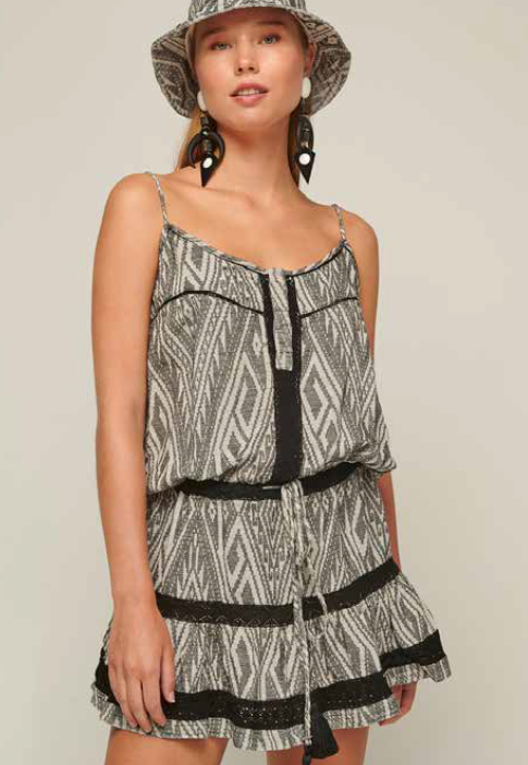 PEARL & CAVIAR SAMPLE S/M - S22P1057 MINI DRESS SILK BLEND