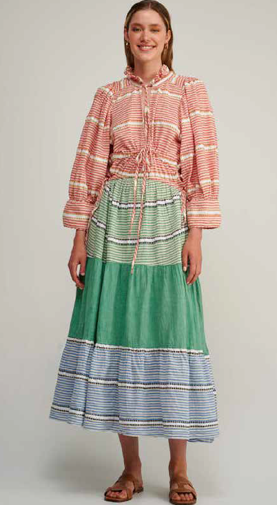 PEARL & CAVIAR SAMPLE S/M  -S23P6253 MAXI DRESS
