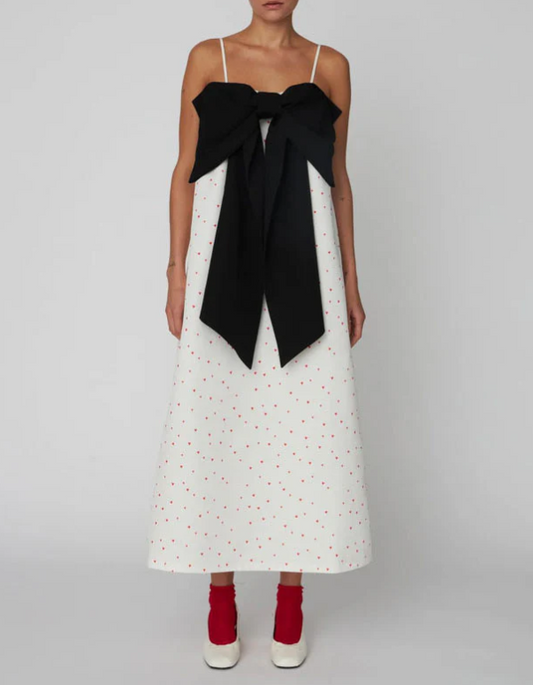 STELLA NOVA COPENHAGEN - SAMPLE PH52-4182 - HEART PRINTED BOW DRESS