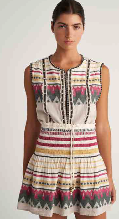 PEARL & CAVIAR OF GREECE - SAMPLE S/M -S24P5086 - 100% COTTON - MINI SKIRT