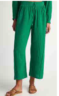 PEARL & CAVIAR OF GREECE - SAMPLE S/M -S24P5274 - LINEN COTTON VISCOSE -PANT