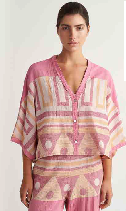PEARL & CAVIAR OF GREECE - SAMPLE S/M -S24P5071 - 100% COTTON - SHIRT