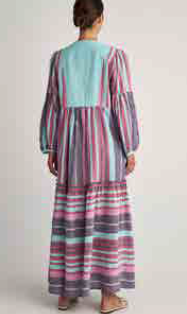 PEARL & CAVIAR OF GREECE - SAMPLE S/M -S24P5217 - 100% COTTON - AQUA