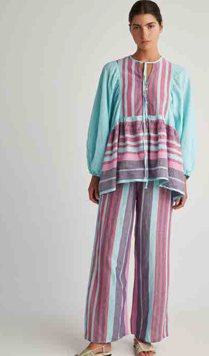 PEARL & CAVIAR OF GREECE - SAMPLE S/M -S24P5202 - 100% COTTON - PANT