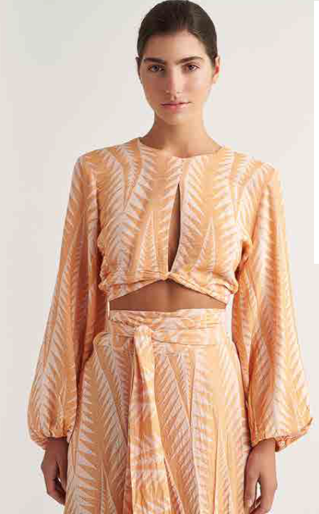 PEARL & CAVIAR OF GREECE - SAMPLE S/M - S24P5070 - SILK/COTTON/VISCOSE - TOP