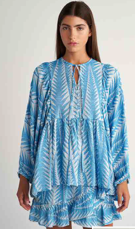 PEARL & CAVIAR OF GREECE - SAMPLE S/M - S24P5216 - SILK/COTTON/VISCOSE - BLOUSE