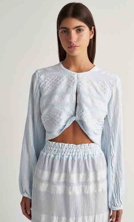 PEARL & CAVIAR OF GREECE - SAMPLE S/M - S24P5128 - COTTON/POLYESTER - TOP