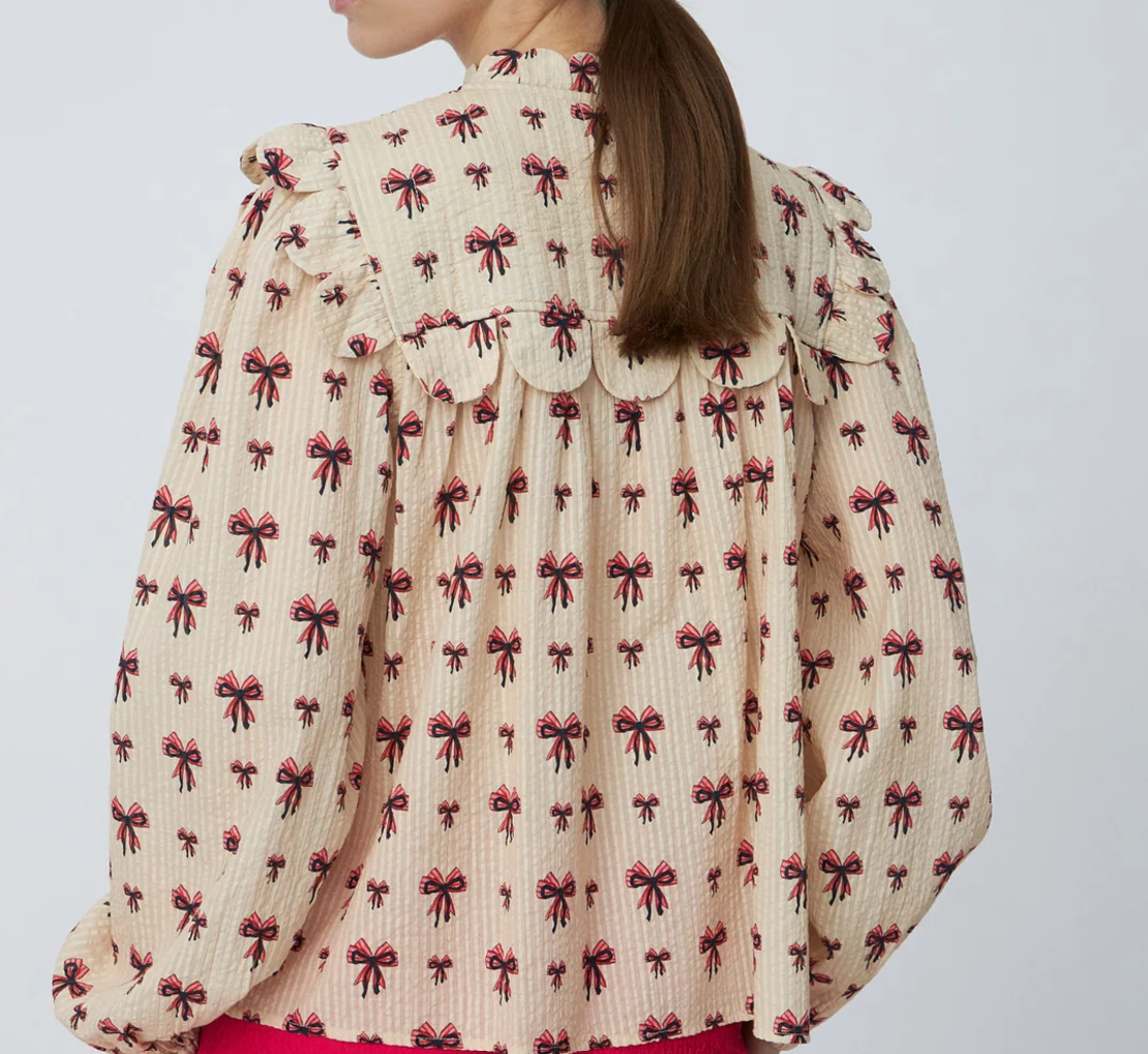 STELLA NOVA COPENHAGEN - BOW PRINTED BLOUSE